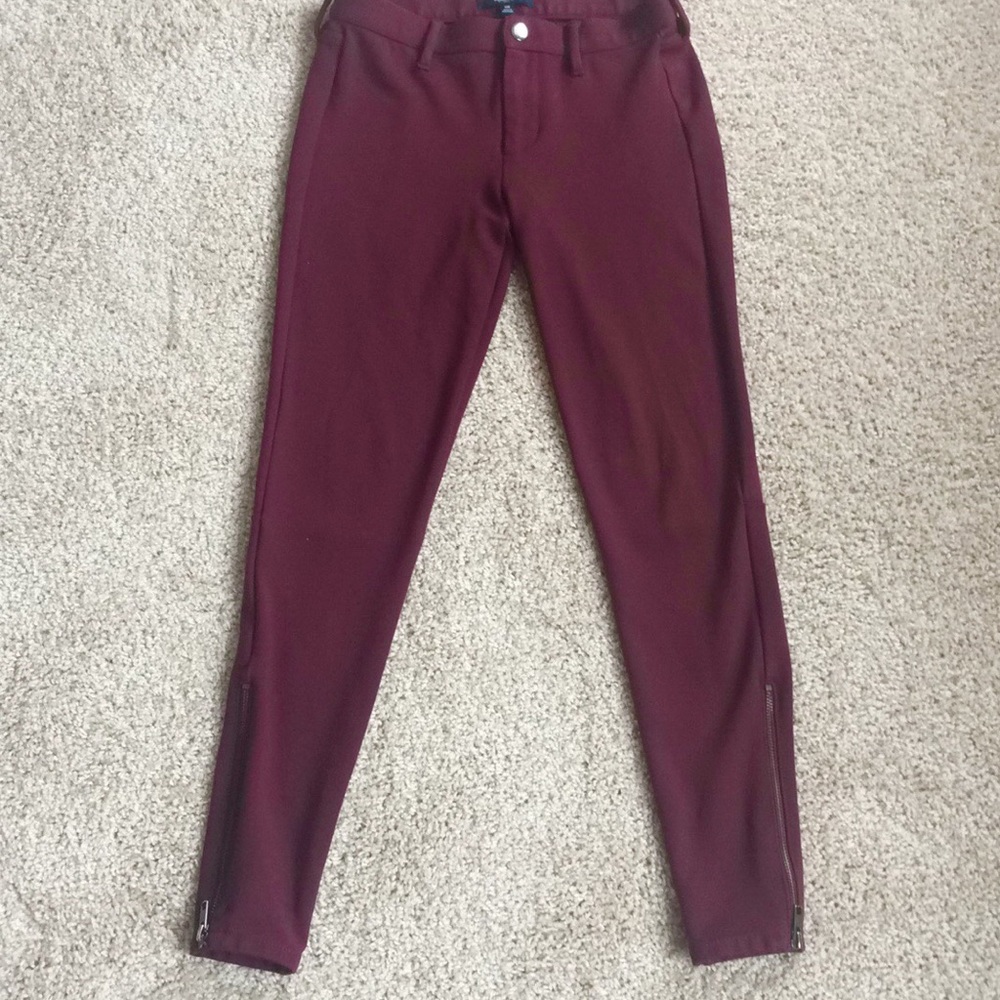 Madewell legging pants with side zip, size 00